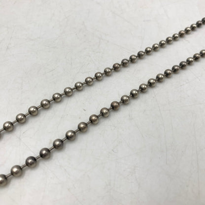 【中古品】【メンズ/レディース】 BILL WALL LEATHER ビルウォールレザー BALL CHAIN SKULL&CB ボールチェーン スカル＆クロスボーン ネックレス アクセサリー 192-260919-as-26-izu カラー：シルバー 万代Net店