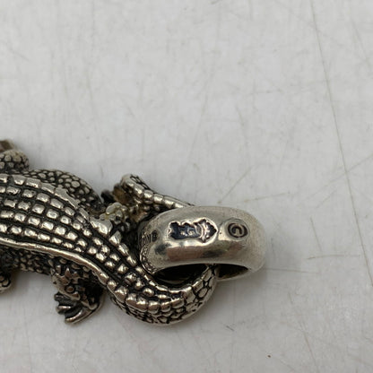 【中古品】【メンズ/レディース】 BILL WALL LEATHER ビルウォールレザー BABY ALLIGATOR PENDANT ペンダントトップ アクセサリー 192-260919-as-27-izu カラー：シルバー 万代Net店