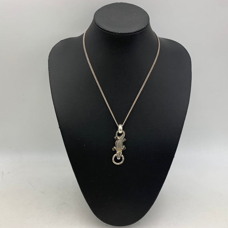 【中古品】【メンズ/レディース】 BILL WALL LEATHER ビルウォールレザー BABY ALLIGATOR PENDANT ペンダントトップ アクセサリー 192-260919-as-27-izu カラー：シルバー 万代Net店