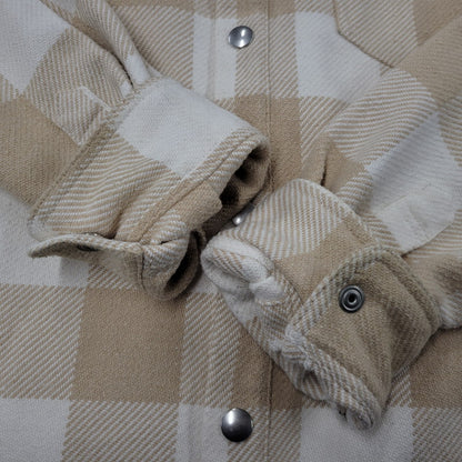 【中古品】【メンズ】 PALM ANGELS パーム・エンジェルス OVERSIZED SHIRT JACKET PMGA024S20749023 オーバーサイズ シャツジャケット 142-260912-as-07-izu サイズ：M カラー：ベージュ系 万代Net店