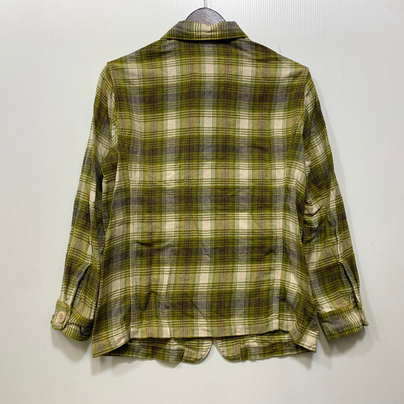 【中古品】【レディース】 45R フォーティファイブ・アール 81130044 インドネル 908 4ポケットシャツ チェック 長袖 168-260921-as-28-izu サイズ：1 カラー：グリーン系 万代Net店