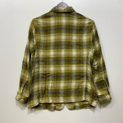 【中古品】【レディース】 45R フォーティファイブ・アール 81130044 インドネル 908 4ポケットシャツ チェック 長袖 168-260921-as-28-izu サイズ：1 カラー：グリーン系 万代Net店