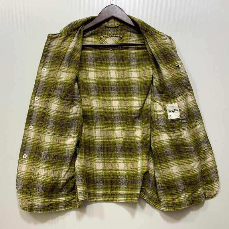 【中古品】【レディース】 45R フォーティファイブ・アール 81130044 インドネル 908 4ポケットシャツ チェック 長袖 168-260921-as-28-izu サイズ：1 カラー：グリーン系 万代Net店