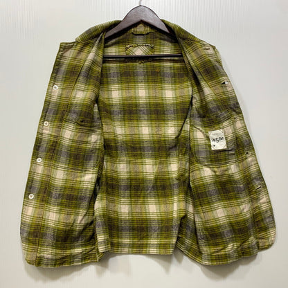 【中古品】【レディース】 45R フォーティファイブ・アール 81130044 インドネル 908 4ポケットシャツ チェック 長袖 168-260921-as-28-izu サイズ：1 カラー：グリーン系 万代Net店