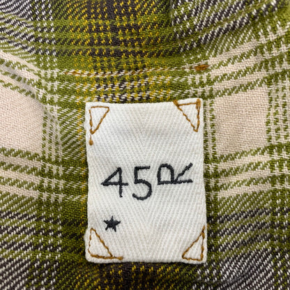 【中古品】【レディース】 45R フォーティファイブ・アール 81130044 インドネル 908 4ポケットシャツ チェック 長袖 168-260921-as-28-izu サイズ：1 カラー：グリーン系 万代Net店