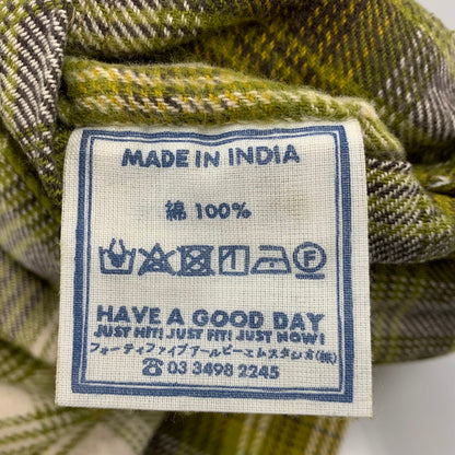 【中古品】【レディース】 45R フォーティファイブ・アール 81130044 インドネル 908 4ポケットシャツ チェック 長袖 168-260921-as-28-izu サイズ：1 カラー：グリーン系 万代Net店