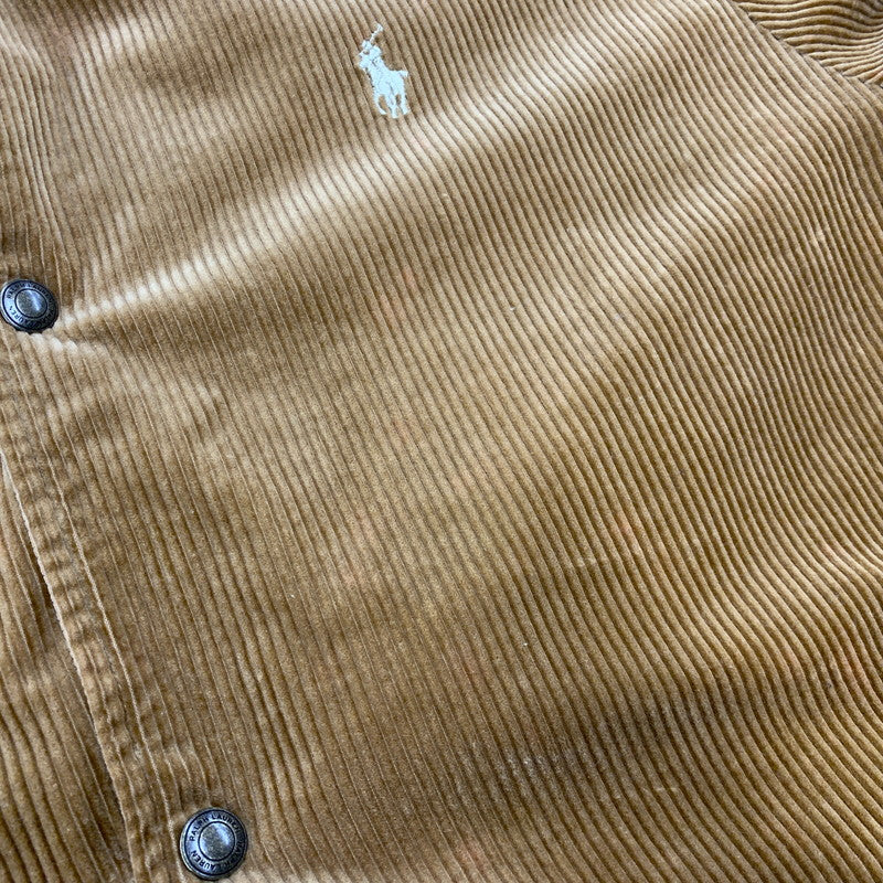 【中古品】【メンズ】 POLO RALPH LAUREN ポロ・ラルフローレン CORDUROY COACH JACKET コーデュロイ コーチ ジャケット アウター 147-260912-kh-07-izu サイズ：L カラー：ブラウン系 万代Net店