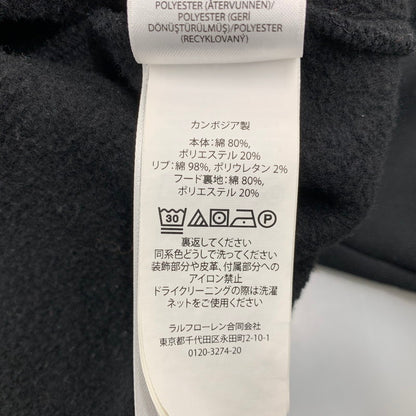 【中古品】【メンズ】 POLO SPORT RALPH LAUREN ポロスポーツラルフローレン RELAXED FIT HOODED SWEATSHIRT リラックス フィット フーデッド スウェットシャツ パーカー 147-260912-kh-12-izu サイズ：L カラー：ブラック 万代Net店