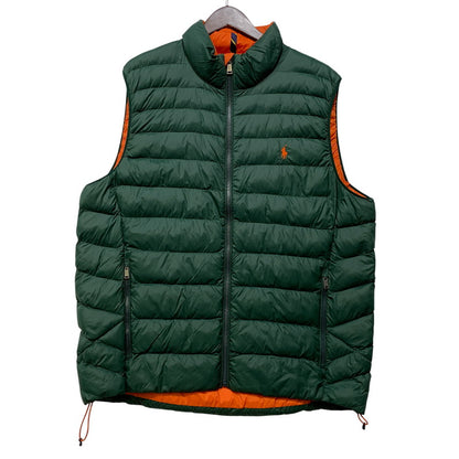 【中古品】【メンズ】 RLX RALPH LAUREN アールエルエックス ラルフローレン LIGHT DOWN VEST ライトダウンベスト 147-260921-as-29-izu サイズ：L カラー：グリーン 万代Net店
