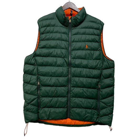 【中古品】【メンズ】 RLX RALPH LAUREN アールエルエックス ラルフローレン LIGHT DOWN VEST ライトダウンベスト 147-260921-as-29-izu サイズ：L カラー：グリーン 万代Net店