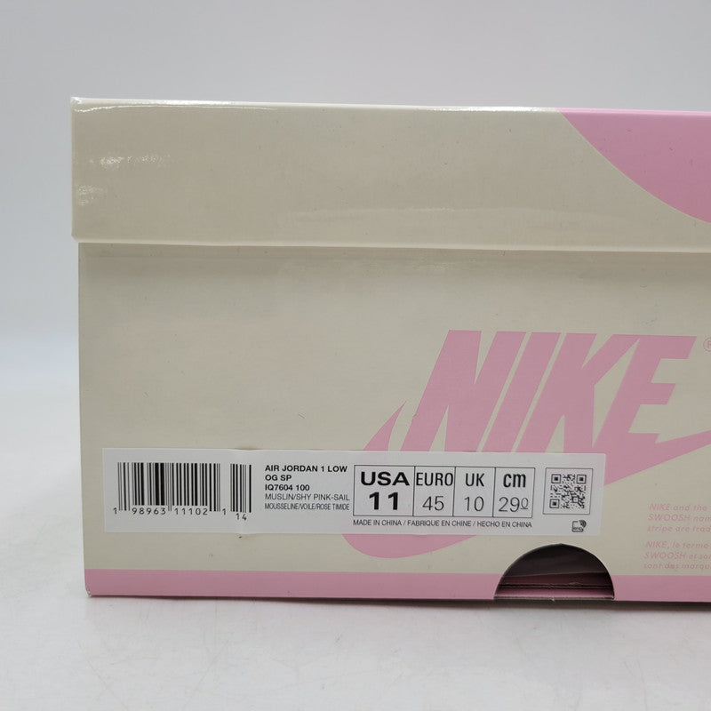 【中古美品】【メンズ】 NIKE ナイキ×TRAVIS SCOTT トラヴィス スコットIQ7604-100 AIR JORDAN エアジョーダン 1 RETRO LOW OG レトロ オージー スニーカー 靴 160-260913-ya-07-izu サイズ：29cm カラー：MUSLIN/SHY PINK-SAIL 万代Net店