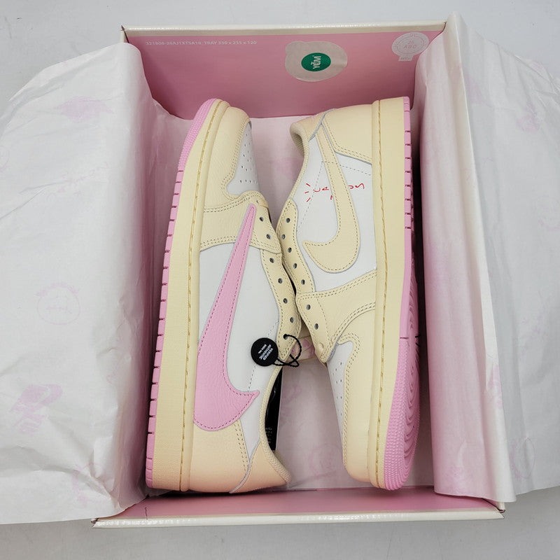 【中古美品】【メンズ】 NIKE ナイキ×TRAVIS SCOTT トラヴィス スコットIQ7604-100 AIR JORDAN エアジョーダン 1 RETRO LOW OG レトロ オージー スニーカー 靴 160-260913-ya-07-izu サイズ：29cm カラー：MUSLIN/SHY PINK-SAIL 万代Net店