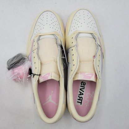 【中古美品】【メンズ】 NIKE ナイキ×TRAVIS SCOTT トラヴィス スコットIQ7604-100 AIR JORDAN エアジョーダン 1 RETRO LOW OG レトロ オージー スニーカー 靴 160-260913-ya-07-izu サイズ：29cm カラー：MUSLIN/SHY PINK-SAIL 万代Net店