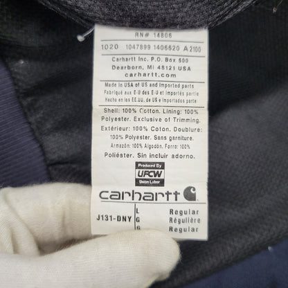 【中古品】【メンズ】 Carhartt カーハート ACTIVE JACKET J131-DNY アクティブジャケット 146-260912-as-08-izu サイズ：L カラー：ネイビー 万代Net店