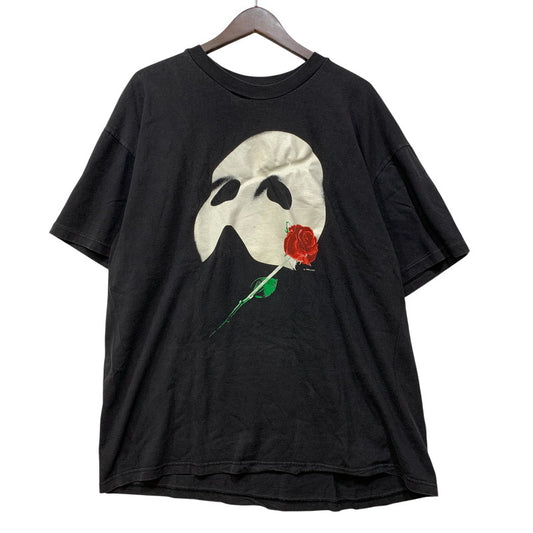 【現状渡し品】【メンズ】 HANES ヘインズ THE PHANTOM OF THE OPERA SS TEE オペラ座の怪人 半袖 Tシャツ 146-260921-as-36-izu サイズ：XL カラー：ブラック 万代Net店