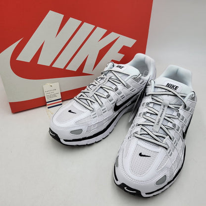 【中古美品】【メンズ】 NIKE ナイキ CD6404-107 P-6000 スニーカー シューズ靴 160-260913-ya-05-izu サイズ：27cm カラー：WHITE/BLACK-METALLIC SILVER 万代Net店