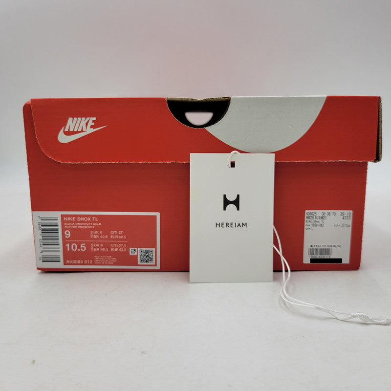 【中古美品】【メンズ】 NIKE ナイキ AV3595-013 SHOX ショックス TL スニーカー シューズ 靴 160-260915-ya-17-izu サイズ：27cm カラー：BLACK/UNIVERSITY GOLD 万代Net店