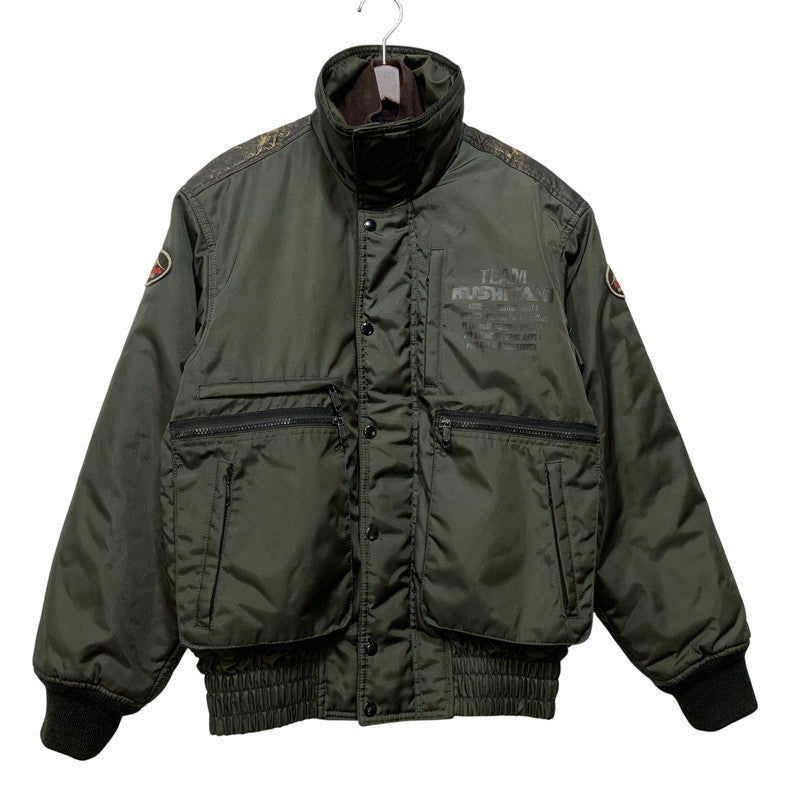 【中古品】【メンズ】 KUSHITANI クシタニ K-341-91 NYLON BIKER JACKET ナイロン バイカー ジャケット アウター 146-260921-kh-07-izu サイズ：L カラー：カーキ 万代Net店