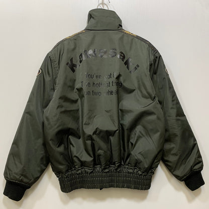【中古品】【メンズ】 KUSHITANI クシタニ K-341-91 NYLON BIKER JACKET ナイロン バイカー ジャケット アウター 146-260921-kh-07-izu サイズ：L カラー：カーキ 万代Net店