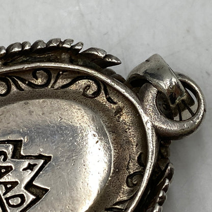 【中古品】【メンズ/レディース】 SAAD サード 925 EAGLE&EAGLE CLAW TURQUOISE OVAL PENDANT TOP イーグル クロー ターコイズ オーバル ペンダントトップ アクセサリー 191-260913-as-20-izu カラー：シルバー×ターコイズ 万代Net店