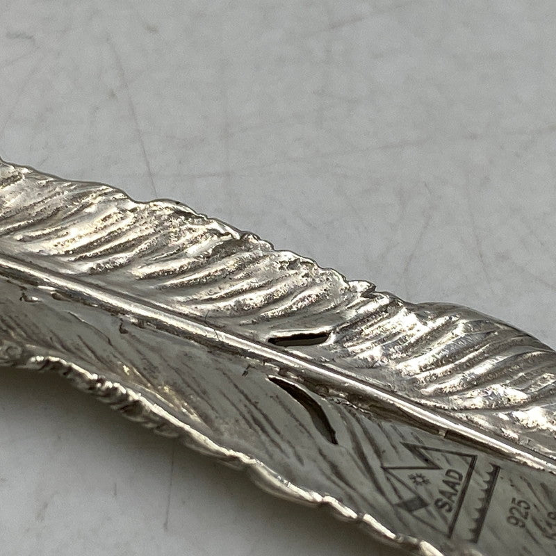 【中古品】【メンズ/レディース】 SAAD サード 925 K18 FEATHER SUN SYMBOL PENDANT TOP フェザー サン シンボル ペンダントトップ アクセサリー 191-260913-as-19-izu カラー：シルバー 万代Net店