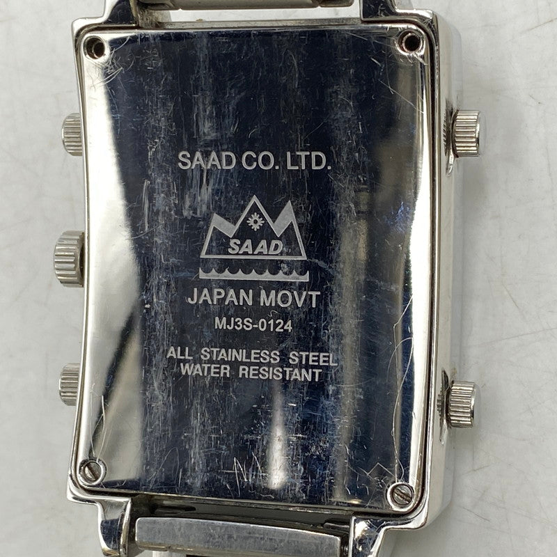 【中古品】【メンズ/レディース】 SAAD サード WORLD TIME QUARTZ WATCH MJ3S-0124 ワールドタイム クォーツ 腕時計 197-260913-as-25-izu カラー：シルバー 万代Net店