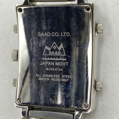 【中古品】【メンズ/レディース】 SAAD サード WORLD TIME QUARTZ WATCH MJ3S-0124 ワールドタイム クォーツ 腕時計 197-260913-as-25-izu カラー：シルバー 万代Net店