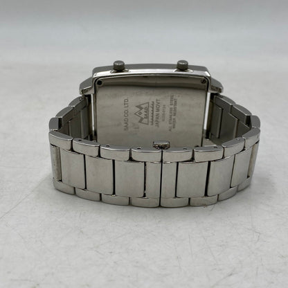 【中古品】【メンズ/レディース】 SAAD サード WORLD TIME QUARTZ WATCH MJ3S-0124 ワールドタイム クォーツ 腕時計 197-260913-as-25-izu カラー：シルバー 万代Net店