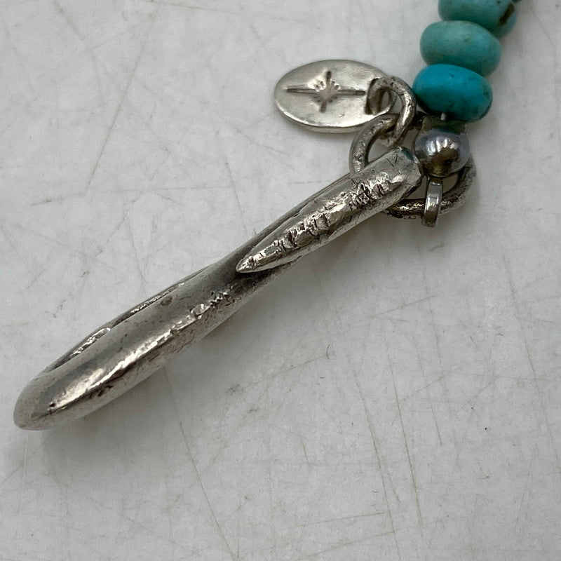 【中古品】【メンズ/レディース】 SAAD サード TURQUOISE BEADS NECKLACE ターコイズ ビーズ ネックレス アクセサリー 191-260913-as-24-izu カラー：ターコイズ 万代Net店