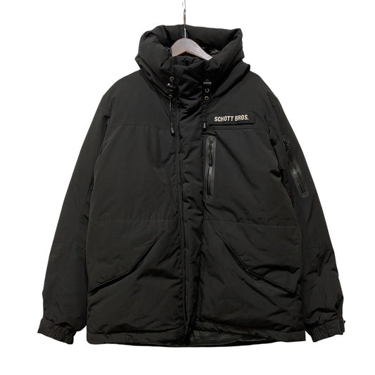 【中古品】【メンズ】 SCHOTT ショット 3102063 2TONE DOWN PARKA ツートン ダウン パーカー アウター 145-260915-cs-11-izu サイズ：XL カラー：ブラック 万代Net店