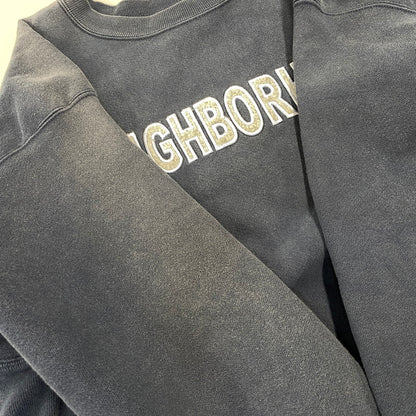 【中古品】【メンズ】 NEIGHBORHOOD ネイバーフッド × CHAMPION チャンピオン REVERSE WEAVE SWEATSHIRT リバース ウィーブ スウェットシャツ トップス 142-260917-kh-18-izu サイズ：L カラー：ネイビー 万代Net店