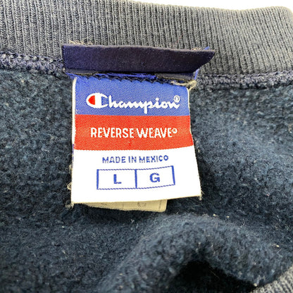 【中古品】【メンズ】 NEIGHBORHOOD ネイバーフッド × CHAMPION チャンピオン REVERSE WEAVE SWEATSHIRT リバース ウィーブ スウェットシャツ トップス 142-260917-kh-18-izu サイズ：L カラー：ネイビー 万代Net店
