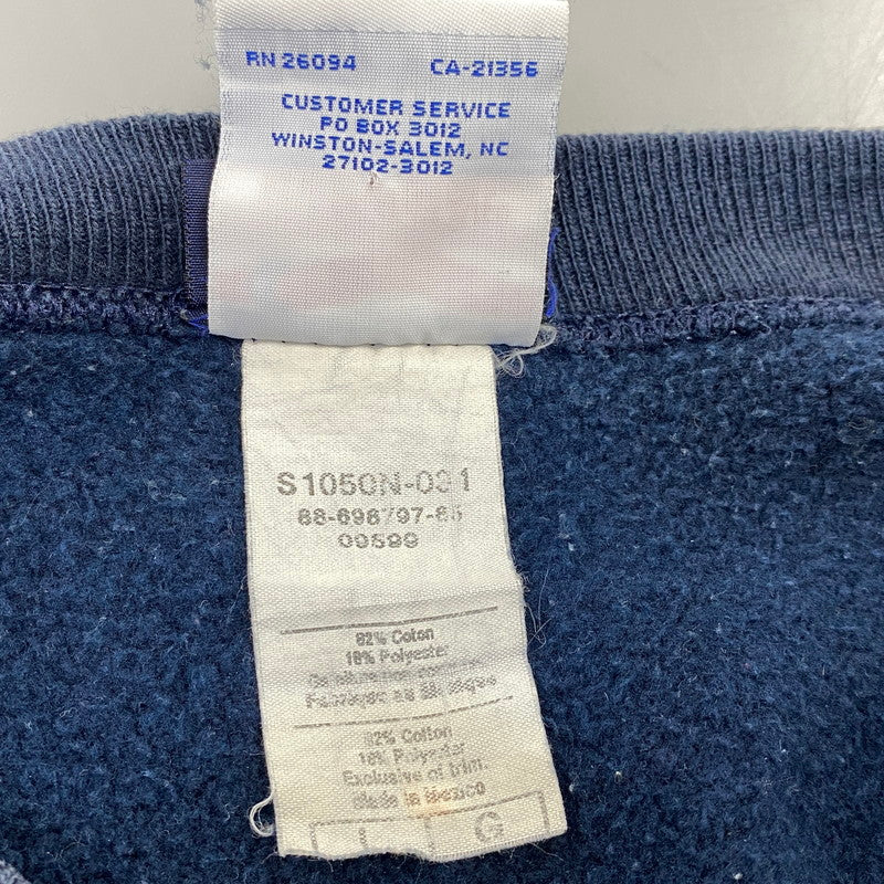 【中古品】【メンズ】 NEIGHBORHOOD ネイバーフッド × CHAMPION チャンピオン REVERSE WEAVE SWEATSHIRT リバース ウィーブ スウェットシャツ トップス 142-260917-kh-18-izu サイズ：L カラー：ネイビー 万代Net店