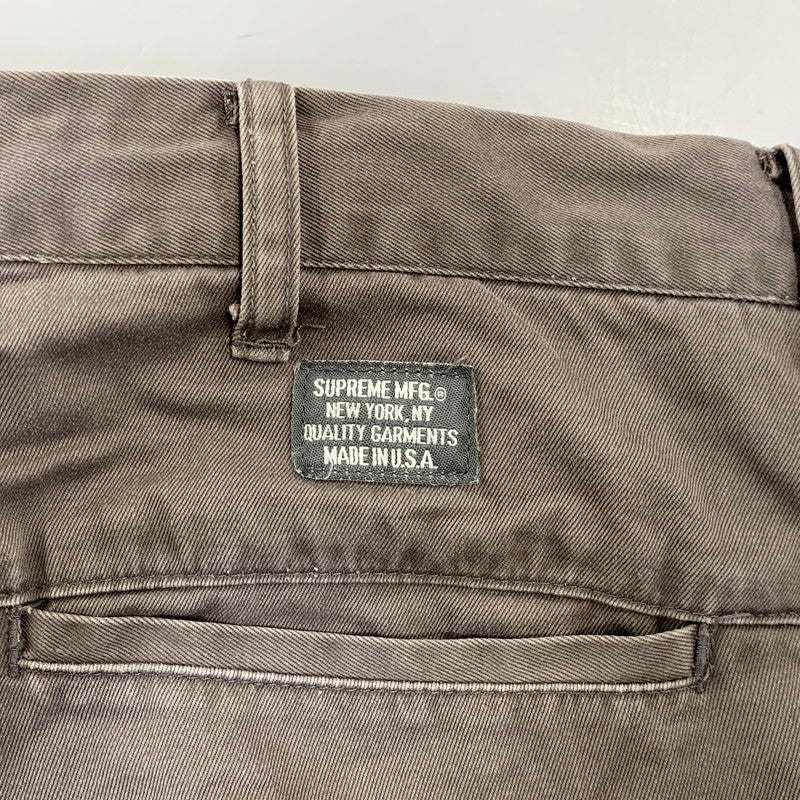 【中古品】【メンズ】 Supreme シュプリーム CHINO PANTS チノパンツ ボトムス 149-260913-as-03-izu サイズ：36 カラー：グレー 万代Net店
