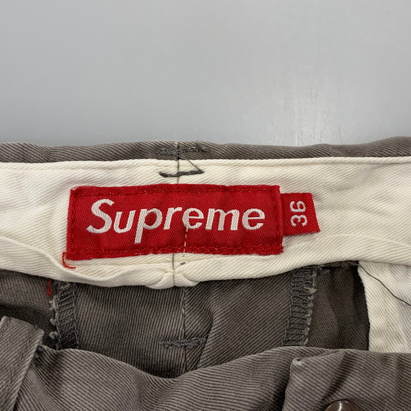 【中古品】【メンズ】 Supreme シュプリーム CHINO PANTS チノパンツ ボトムス 149-260913-as-03-izu サイズ：36 カラー：グレー 万代Net店