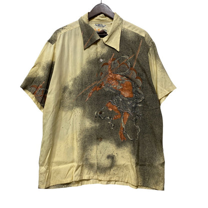 【中古品】【メンズ】 SUN SURF サンサーフ SS38935 葛飾北斎 SPECIAL EDITION スぺシャル エディション 雷神図 ALOHA SHIRT アロハ シャツ トップス 半袖 145-260914-cs-11-izu サイズ：L カラー：マルチ 万代Net店