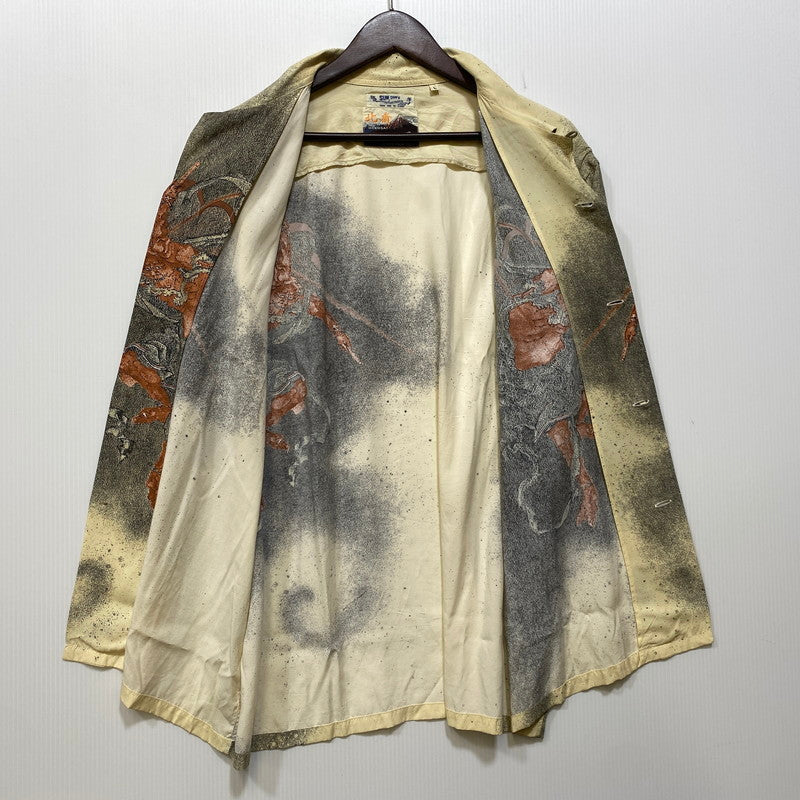 【中古品】【メンズ】 SUN SURF サンサーフ SS38935 葛飾北斎 SPECIAL EDITION スぺシャル エディション 雷神図 ALOHA SHIRT アロハ シャツ トップス 半袖 145-260914-cs-11-izu サイズ：L カラー：マルチ 万代Net店