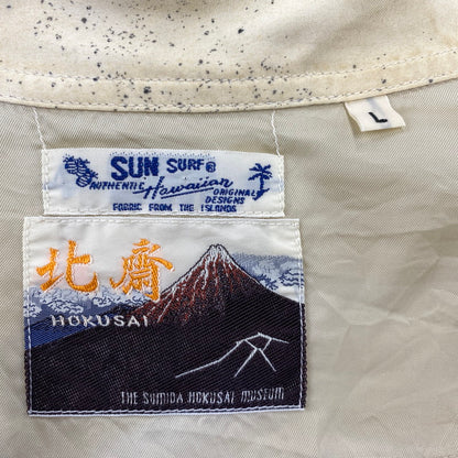 【中古品】【メンズ】 SUN SURF サンサーフ SS38935 葛飾北斎 SPECIAL EDITION スぺシャル エディション 雷神図 ALOHA SHIRT アロハ シャツ トップス 半袖 145-260914-cs-11-izu サイズ：L カラー：マルチ 万代Net店