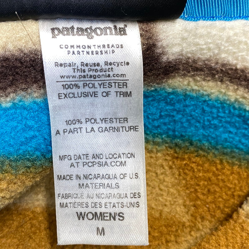 【中古品】【メンズ/レディース】 PATAGONIA パタゴニア 25455FA14 14AW LIGHT WEIGHT SYNCHILLA SNAP-T ライト ウェイト シンチラ スナップティー トップス 長袖 144-260914-cs-17-izu サイズ：WOMEN'S M カラー：マルチ 万代Net店