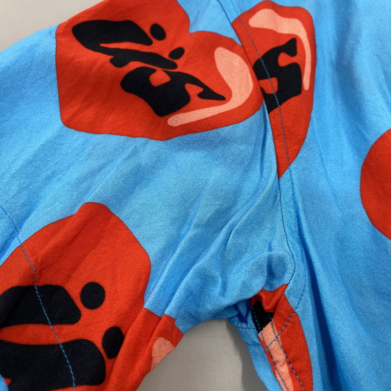 【中古品】【メンズ】 STUSSY ステューシー×CPFM シーピーエフエム HEART OPEN COLLAR SS SHIRT ハート オープン カラー ショートスリーブ シャツ トップス 半袖 142-260914-cs-13-izu サイズ：M カラー：ライトブルー 万代Net店