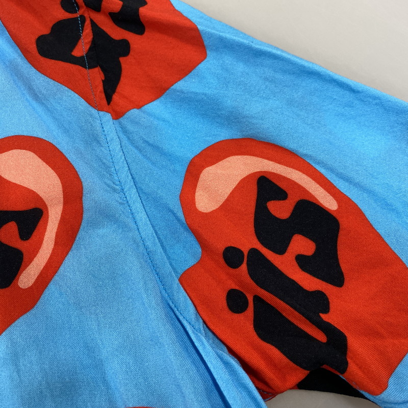 【中古品】【メンズ】 STUSSY ステューシー×CPFM シーピーエフエム HEART OPEN COLLAR SS SHIRT ハート オープン カラー ショートスリーブ シャツ トップス 半袖 142-260914-cs-13-izu サイズ：M カラー：ライトブルー 万代Net店