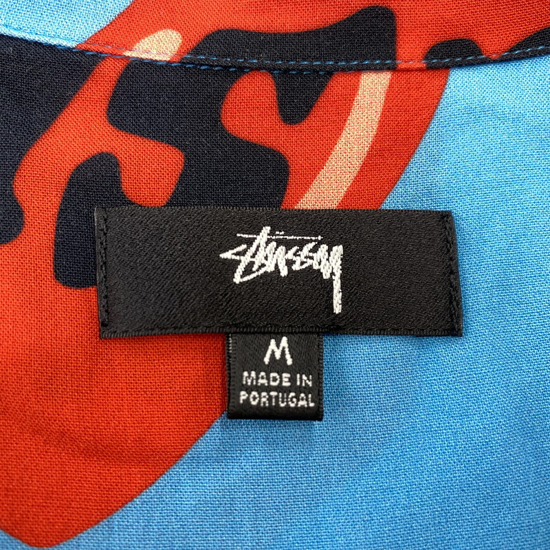 【中古品】【メンズ】 STUSSY ステューシー×CPFM シーピーエフエム HEART OPEN COLLAR SS SHIRT ハート オープン カラー ショートスリーブ シャツ トップス 半袖 142-260914-cs-13-izu サイズ：M カラー：ライトブルー 万代Net店