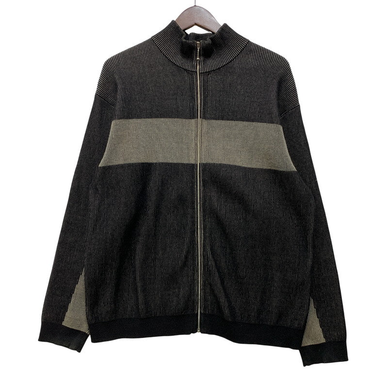【中古品】【メンズ】 Supreme シュプリーム 2-TONE RIBBED ZIP UP SWEATER ジップアップ セーター 149-260913-as-02-izu サイズ：S カラー：ブラック系 万代Net店