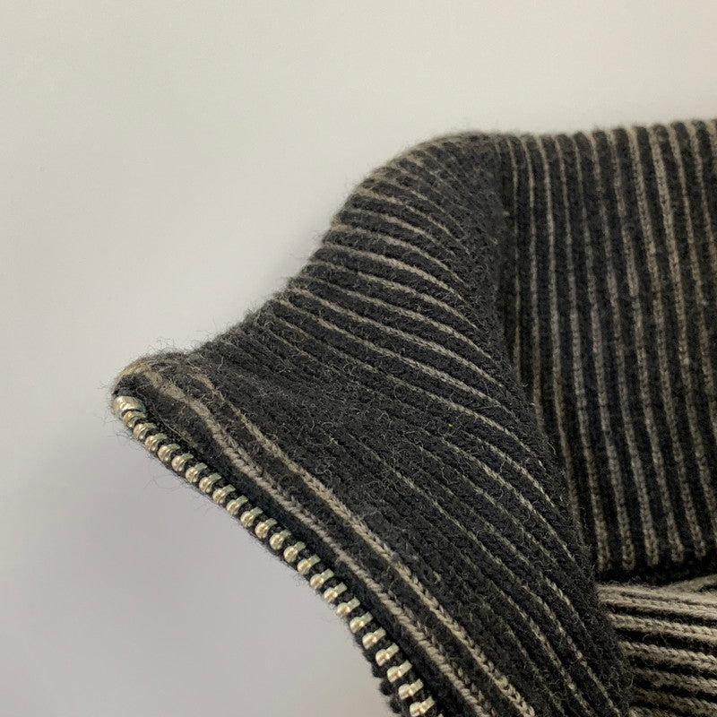 【中古品】【メンズ】 Supreme シュプリーム 2-TONE RIBBED ZIP UP SWEATER ジップアップ セーター 149-260913-as-02-izu サイズ：S カラー：ブラック系 万代Net店