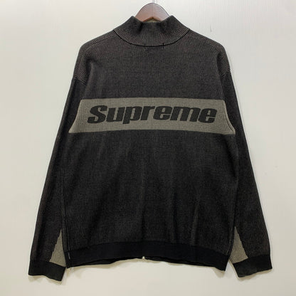【中古品】【メンズ】 Supreme シュプリーム 2-TONE RIBBED ZIP UP SWEATER ジップアップ セーター 149-260913-as-02-izu サイズ：S カラー：ブラック系 万代Net店