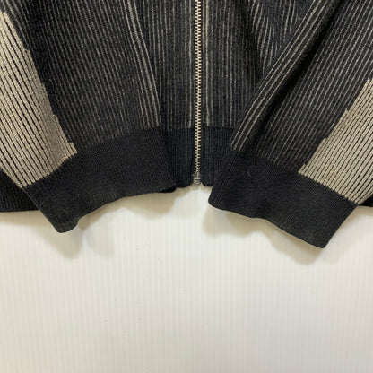 【中古品】【メンズ】 Supreme シュプリーム 2-TONE RIBBED ZIP UP SWEATER ジップアップ セーター 149-260913-as-02-izu サイズ：S カラー：ブラック系 万代Net店