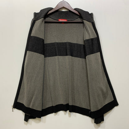 【中古品】【メンズ】 Supreme シュプリーム 2-TONE RIBBED ZIP UP SWEATER ジップアップ セーター 149-260913-as-02-izu サイズ：S カラー：ブラック系 万代Net店