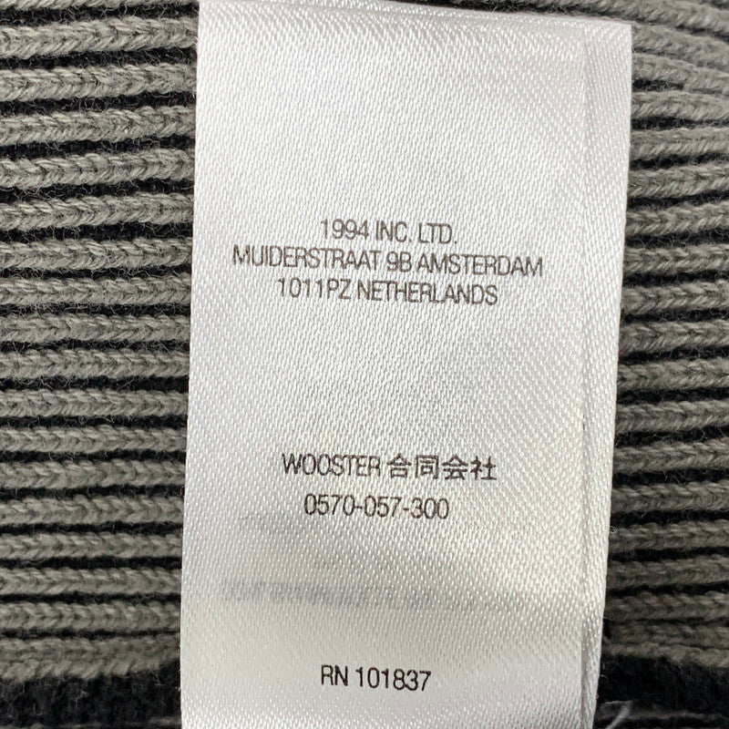【中古品】【メンズ】 Supreme シュプリーム 2-TONE RIBBED ZIP UP SWEATER ジップアップ セーター 149-260913-as-02-izu サイズ：S カラー：ブラック系 万代Net店