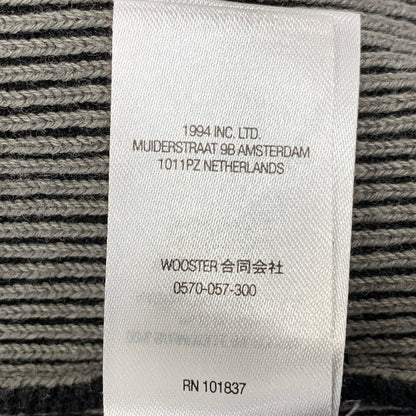 【中古品】【メンズ】 Supreme シュプリーム 2-TONE RIBBED ZIP UP SWEATER ジップアップ セーター 149-260913-as-02-izu サイズ：S カラー：ブラック系 万代Net店