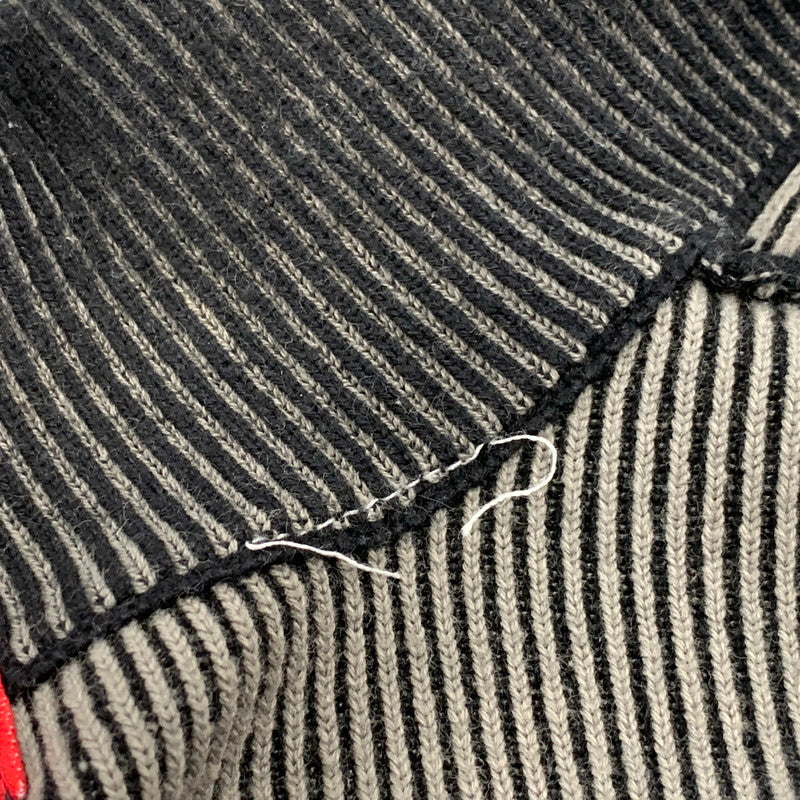 【中古品】【メンズ】 Supreme シュプリーム 2-TONE RIBBED ZIP UP SWEATER ジップアップ セーター 149-260913-as-02-izu サイズ：S カラー：ブラック系 万代Net店